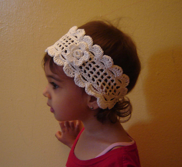 White Lace Headband