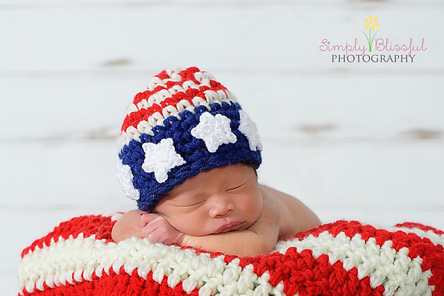American Flag Beanie Photography and Party Prop