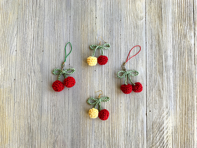 Cherry Charm or Earrings