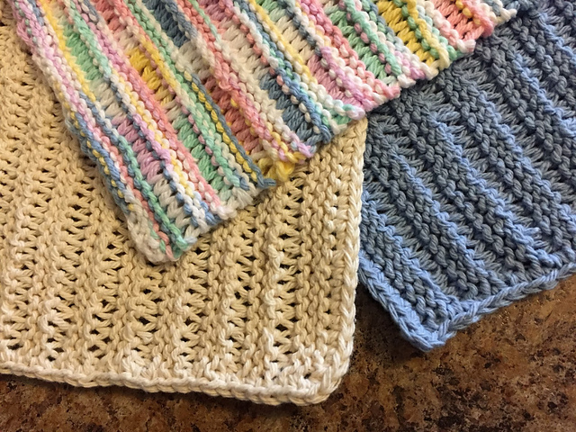 Knitted Lace Dishcloth
