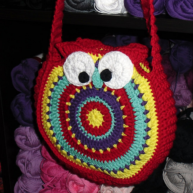 Eule - gehäkelte Kindertasche