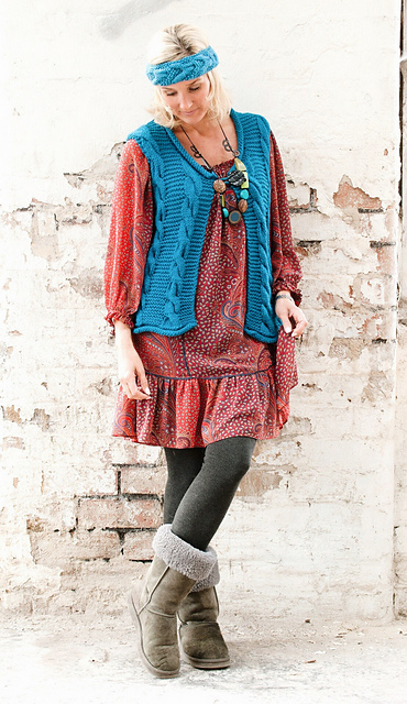 Woman's waistcoat and cardigan