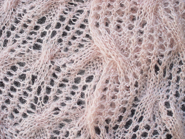 Lace and Cables Scarf