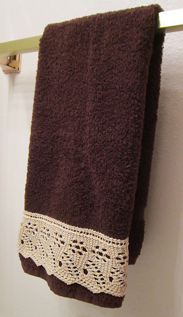 Lace Embellished Towel