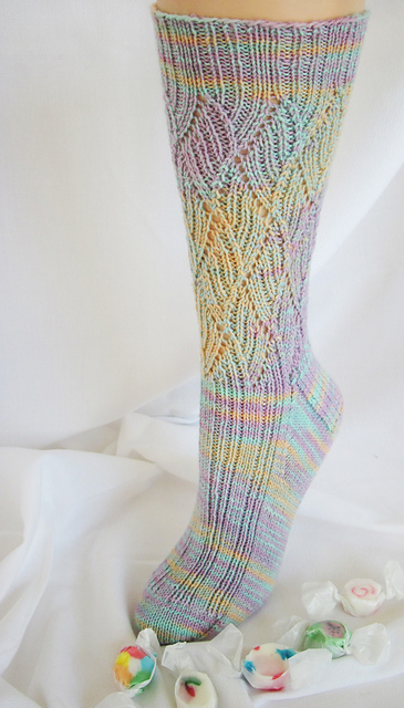 Pulled Salt Water Taffy Socks