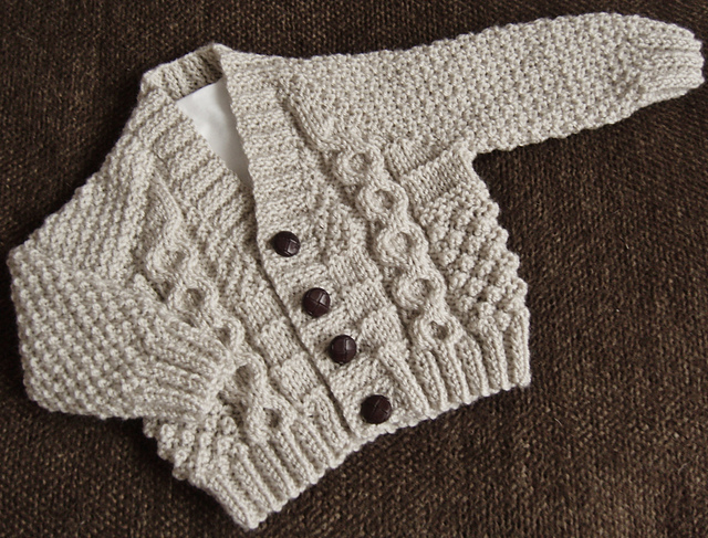 Boys' Cabled Cardigan