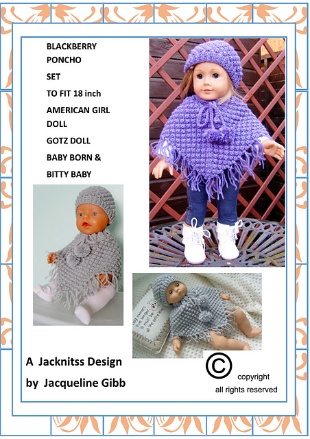 Blackberry Poncho Set