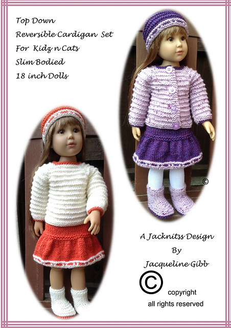 Top Down Cardi for Kidz n Cats Dolls