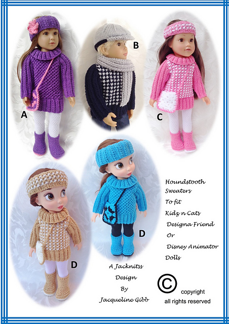Sweater for Disney & KnC dolls