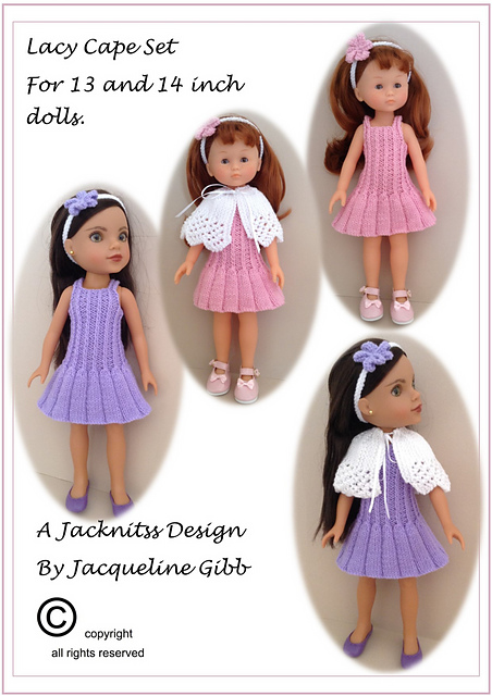Cape Set for 14” dolls