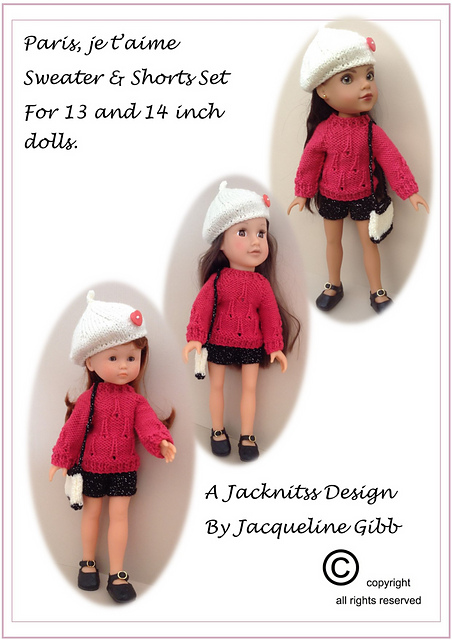 LC16 Paris set for 13&14 inch dolls