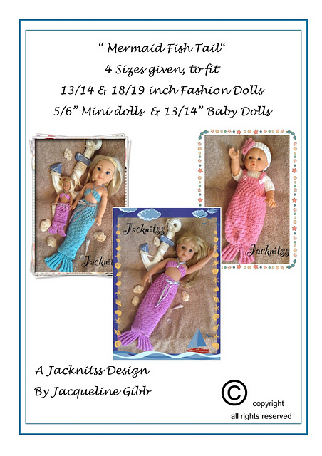Mermaid Fish Tail for Dolls