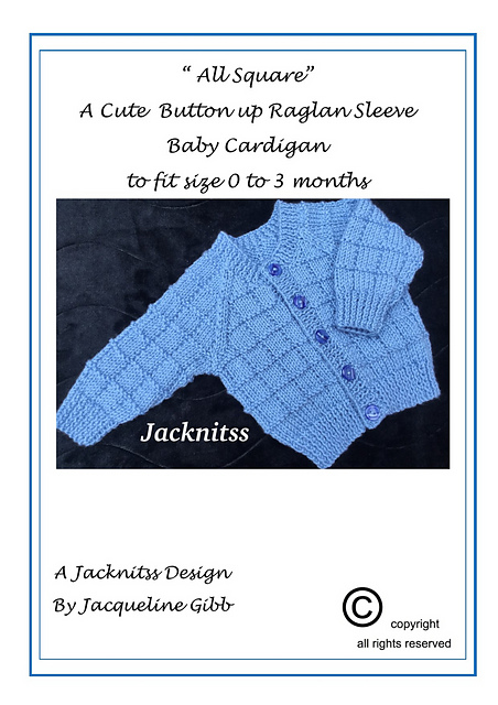 All Square Baby Cardigan