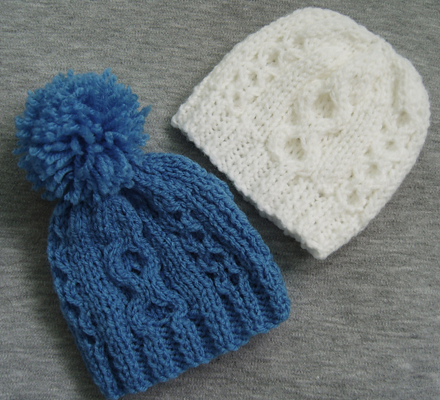 Newborn Aran Style Pull-on Hat
