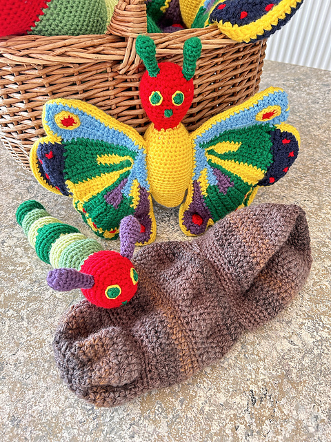Mini caterpillar, butterfly & cocoon