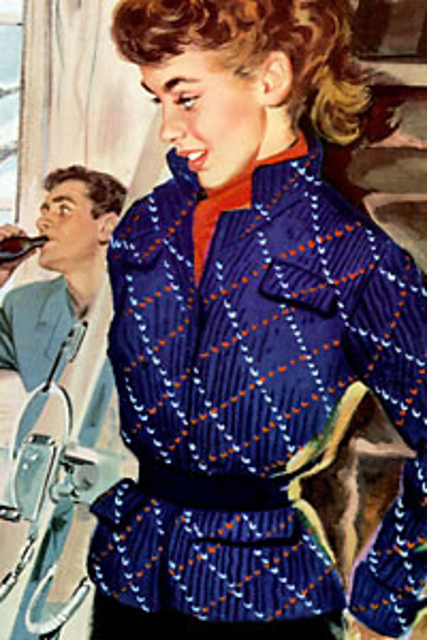 Woman's Argyle Jacket #C-149