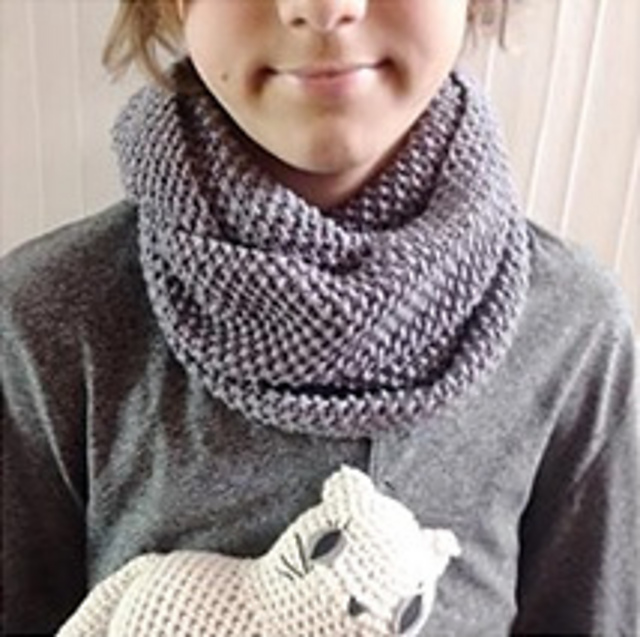 Snood au point de riz