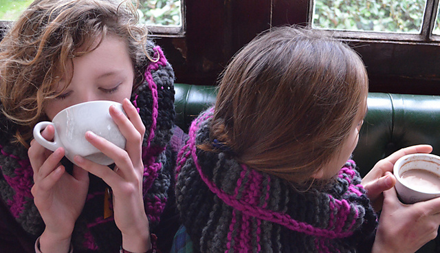 Snood Echarpe écossais tricot