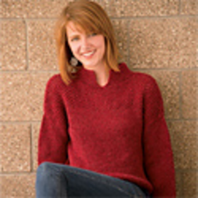 Cranberry Seed Stitch Sweater