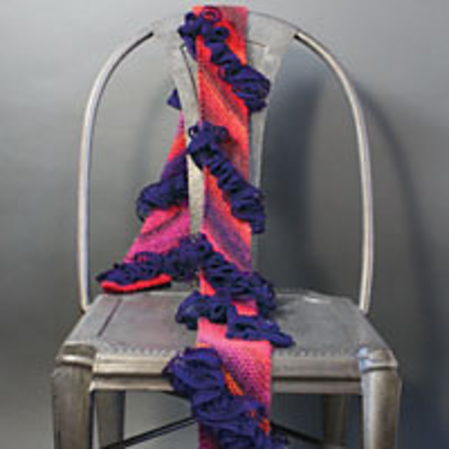 Ruffled Diagonal Scarf