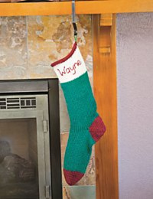 Color block Christmas stocking