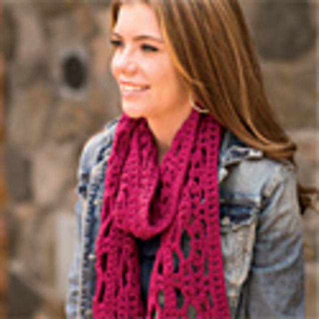 Raspberry Tart Scarf