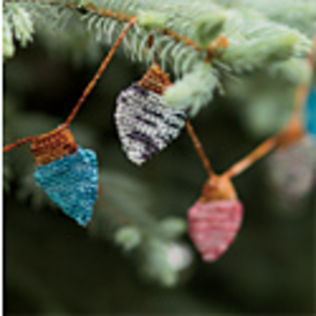 Spangled Lightbulb Garland