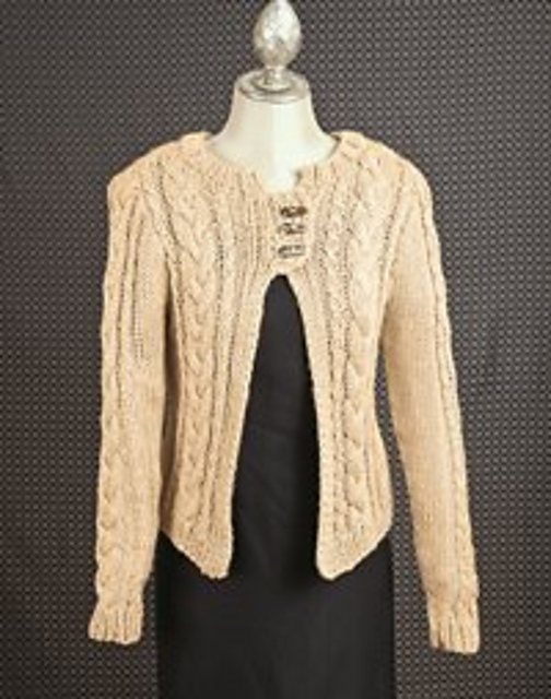 Triple cable cardigan