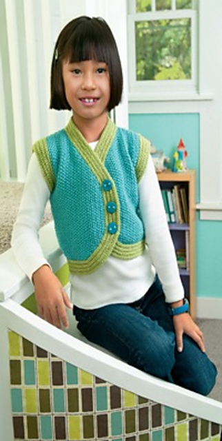 Seeds of Spring / Child's Side Buttoned Vest