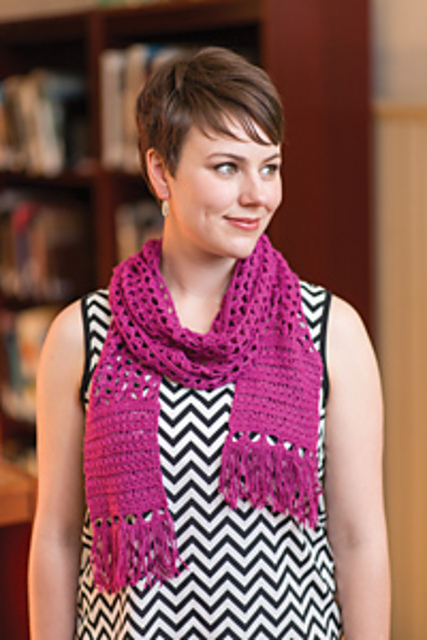Mulberry Stitch Sampler Scarf