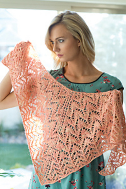 Peaches and Cream Shawl