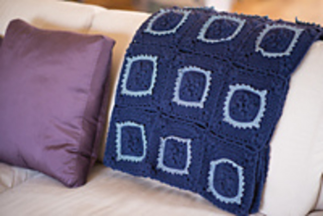 Framed Flowers Blanket