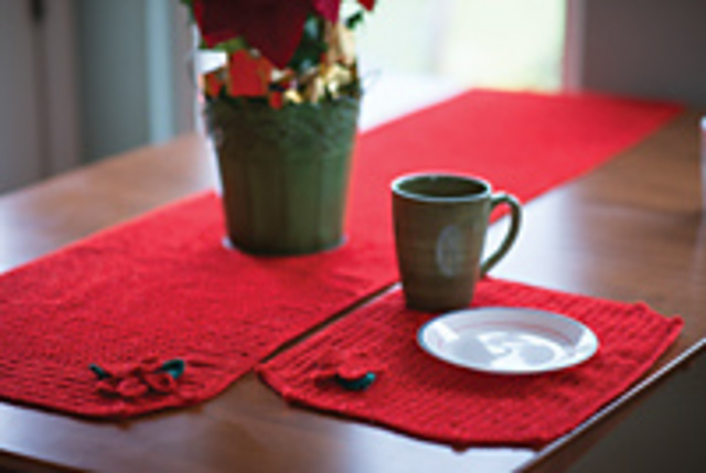 Poinsettia Table Setting