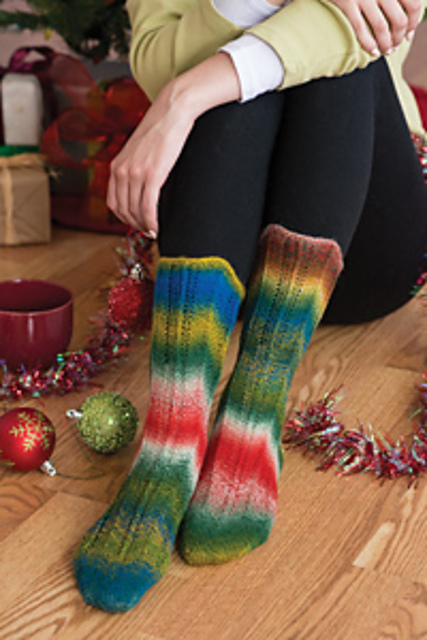 Chevron Twist Socks