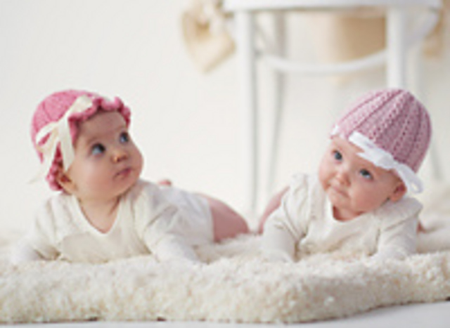 Sweet Summer Cables Baby Hats