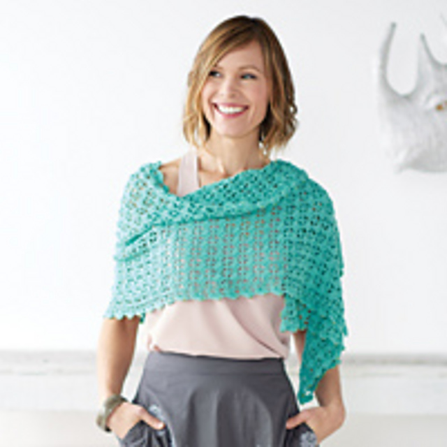 Beaded Box Stitch Shawl