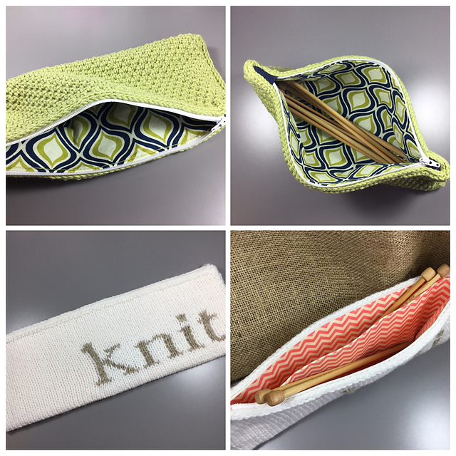 Zippered Clutch and Needle Case
