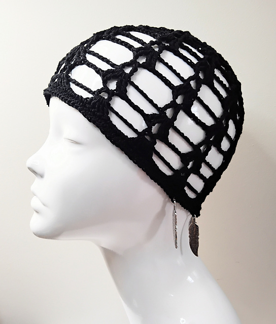 Perverze Scalloped Crochet Headdress 帽子 帽子 - 帽子