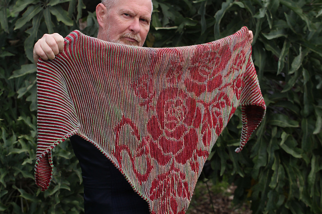 Ravelry: Rose Shadow Shawl pattern by Mark Jamieson