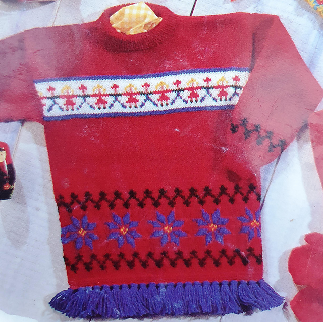Folklore Motif Tunic and Sweater