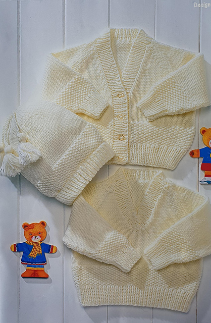Sweater, Cardigan & Hat