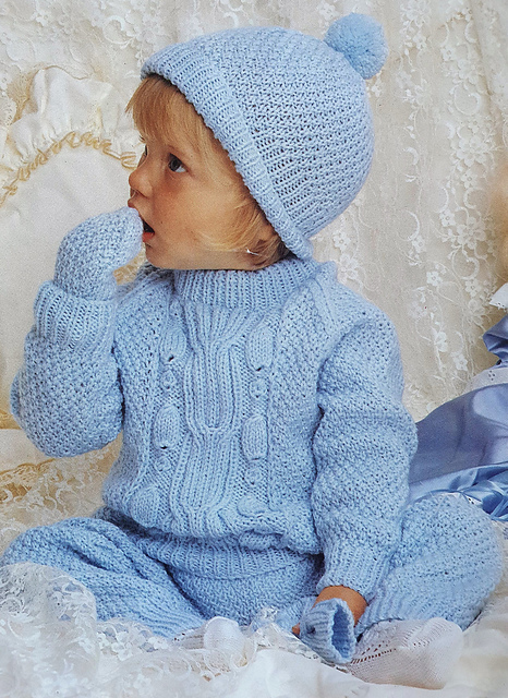 12. Sweater, pants, hat & mitts