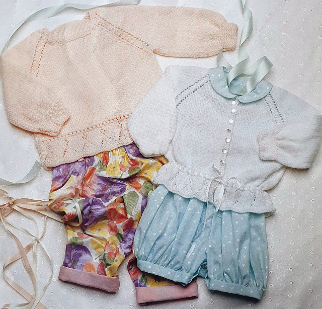 6. Lace edged cardigan and sweater