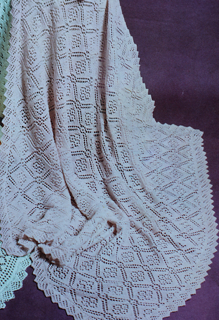 Pink 3 ply shawl