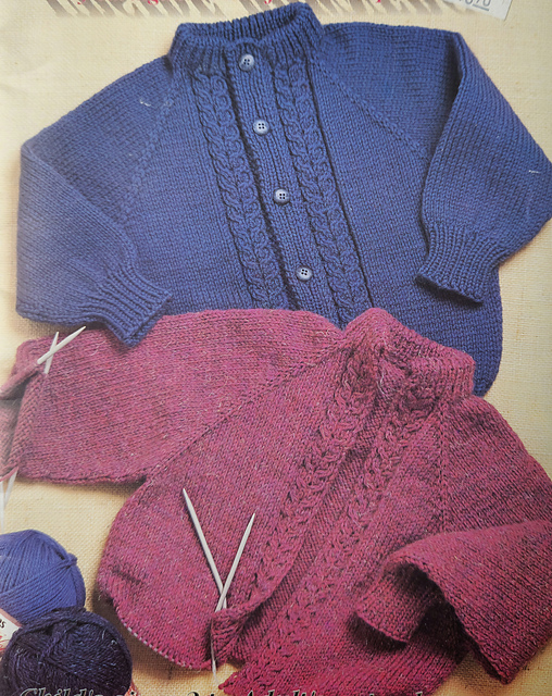 Child's Cable Front Cardigan