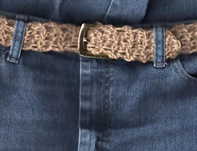 Jute Twine Crocheted Belt