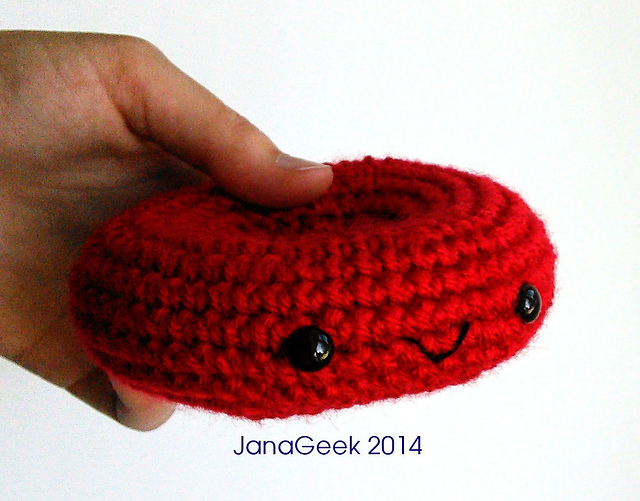Red Blood Cell Crochet Amigurumi