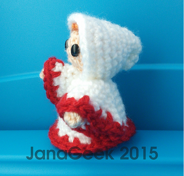 Final Fantasy-inspired White Mage Amigurumi Doll