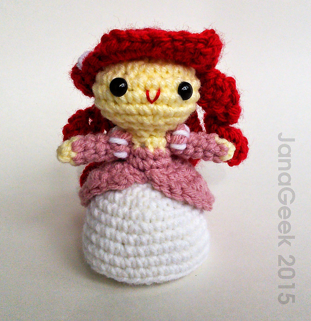 Little Mermaid in Pink Dress