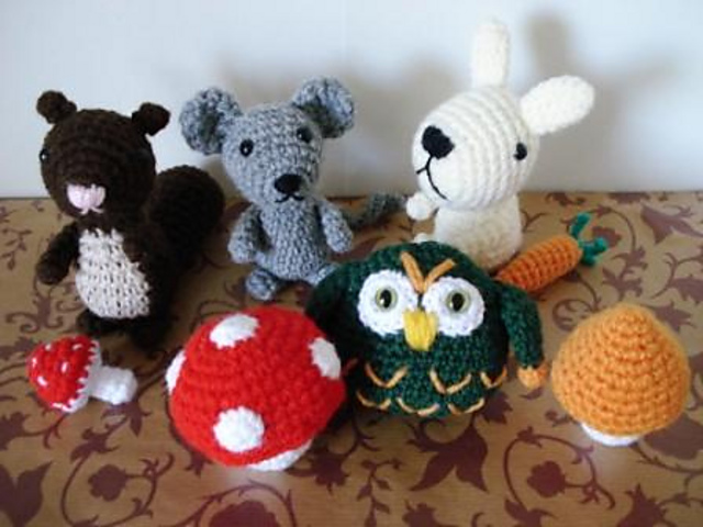 Amigurumi Wood Animals 1